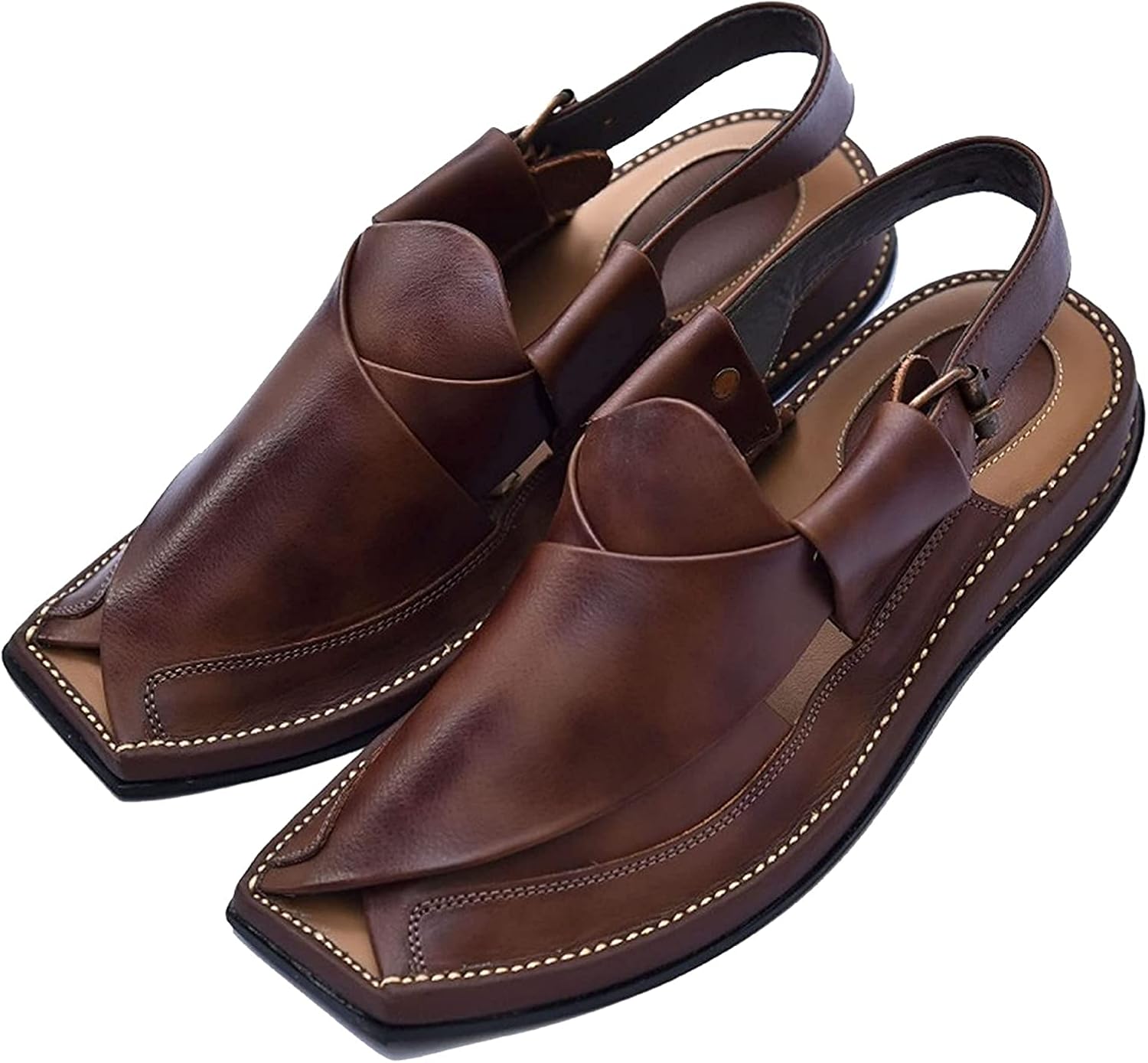 

Мужские летние сандалии UG Fashions с двойной подошвой, из черной натуральной кожи коровы, удобная обувь Ugfashions