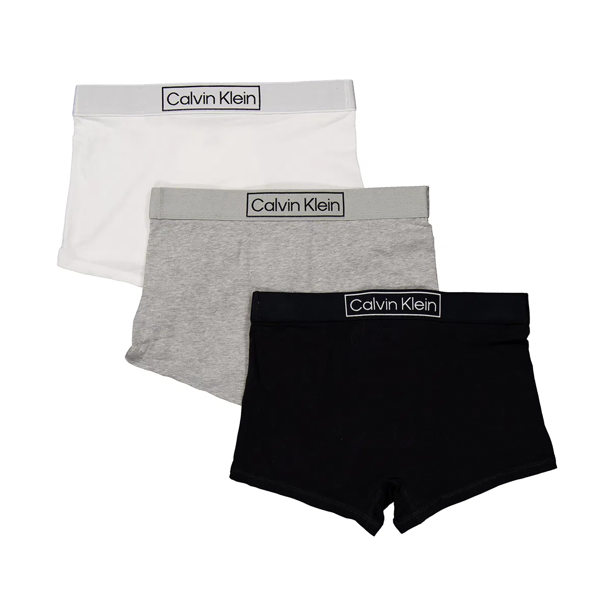 Трусы Calvin Klein, комплект из 3 штук, Reimagine Heritage Cotton Trunks Calvin Klein, Black/Grey Heather/White — фото 2