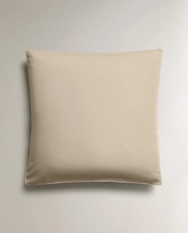Наволочка Zara Home Cotton Percale, 300 г/м², 2 штуки, 50x75 см, бежевый — фото 3