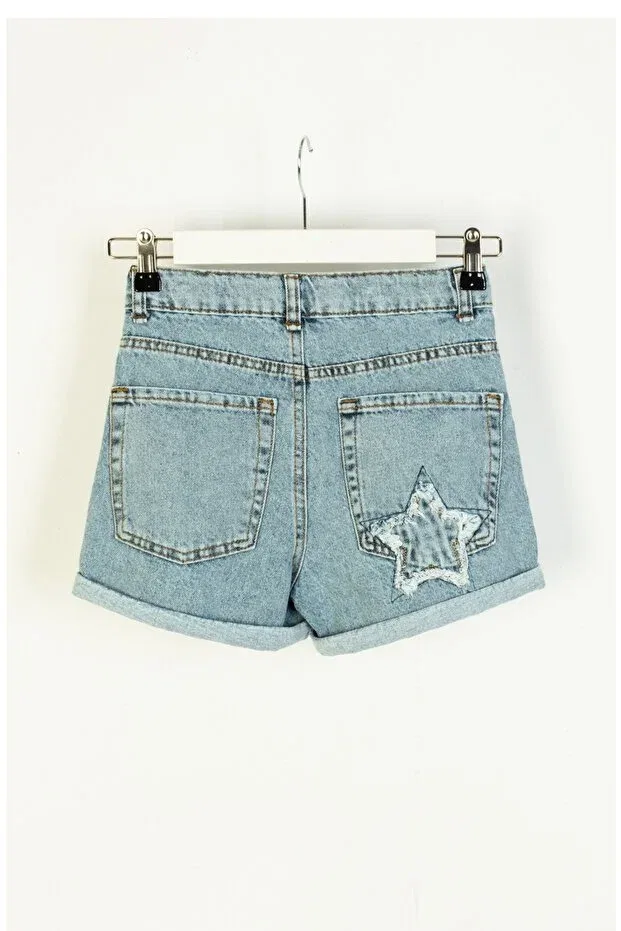 Детские шорты для девочек с вышивкой Dmb Boys & Girls, Blue — фото 3