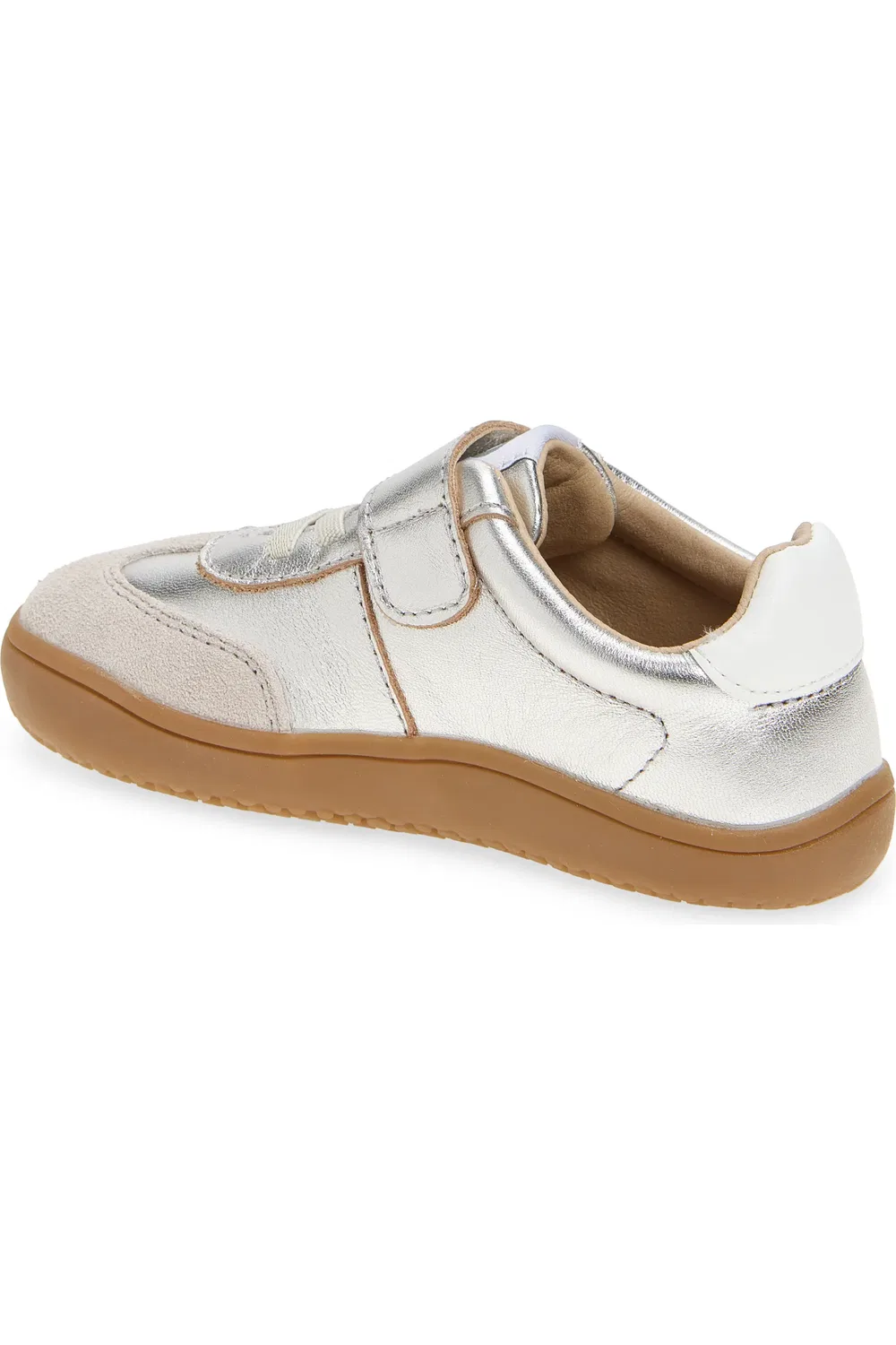 Кроссовки детские спортивные на плоской подошве 6500 Sytlin Barewalk OLD SOLES, Silver/Snow — фото 2