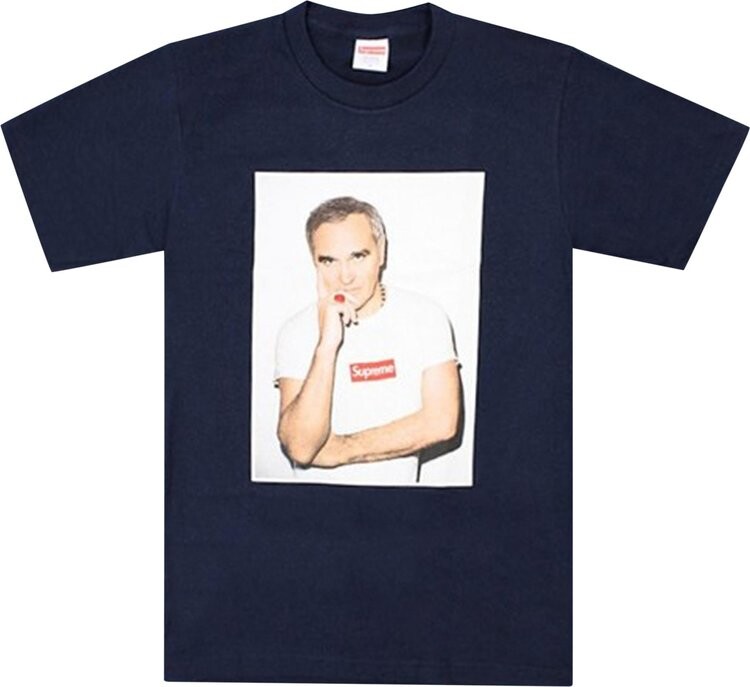 

Футболка Supreme Morrissey Tee 'Navy', синий