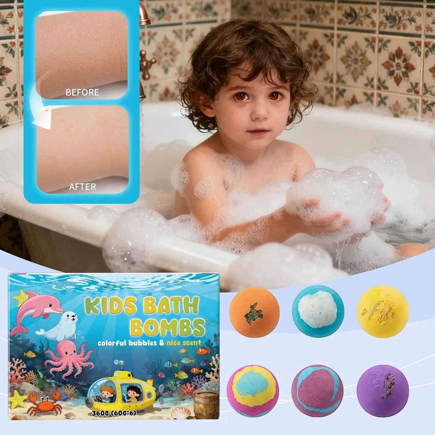 Набор для ванны с пеной, бомбочки, игрушка, Spa Generisch — фото 4