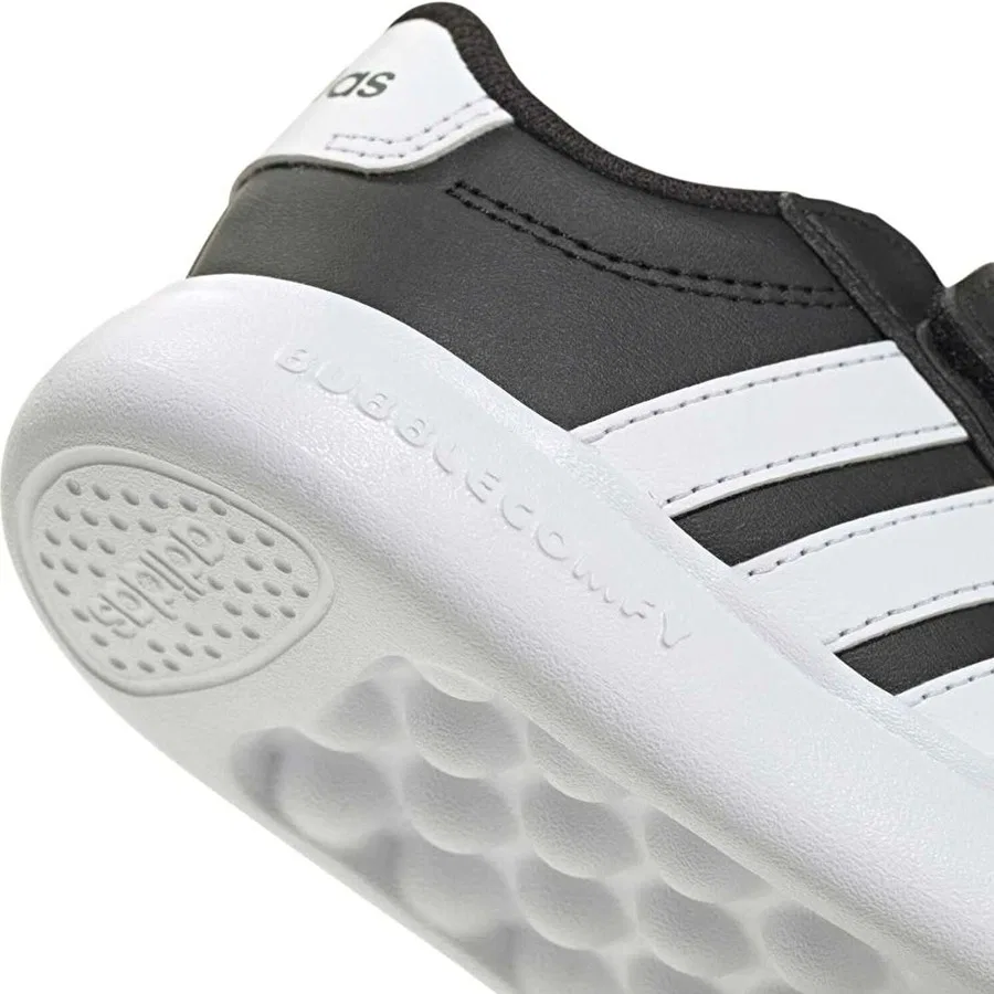Кроссовки спортивные с ортопедической стелькой Grand Court 3.0 Bubble Cf I adidas, Черно-белый — фото 2