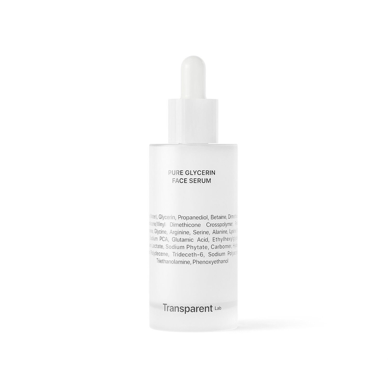 

Transparent Lab Pure Glycerin Face Serum интенсивно увлажняющая сыворотка с глицерином, 50 мл