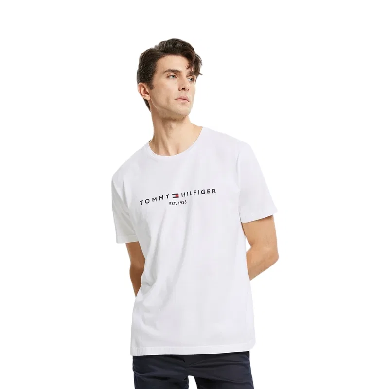 Мужская футболка с круглым вырезом Tommy Hilfiger, Ecru YBR — фото 3