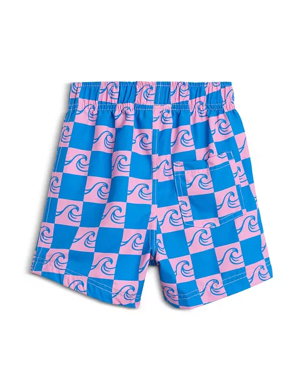 Детские шорты для плавания с принтом Waves Board Shorts Mish Mish, синий — фото 2