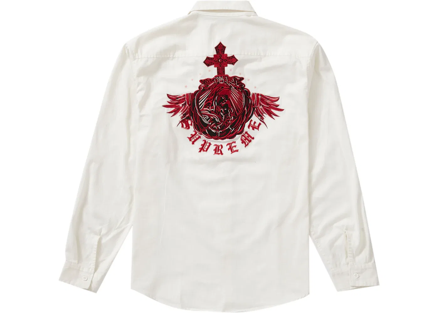 Мужская рубашка с принтом Mary Work Shirt Supreme, белый