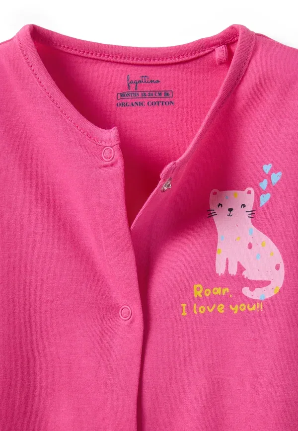 Комплект из 2 боди с принтом 100% хлопок Twin pack Ovs, pink, white, белый/розовый — фото 4