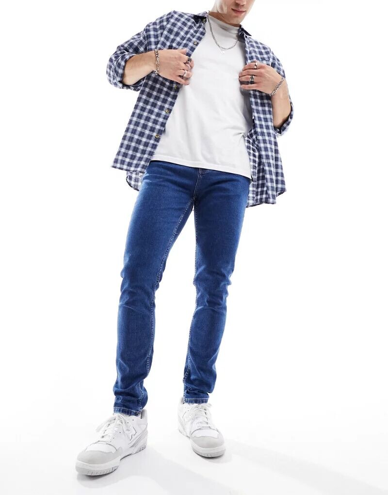 

Синие джинсы скинни ASOS