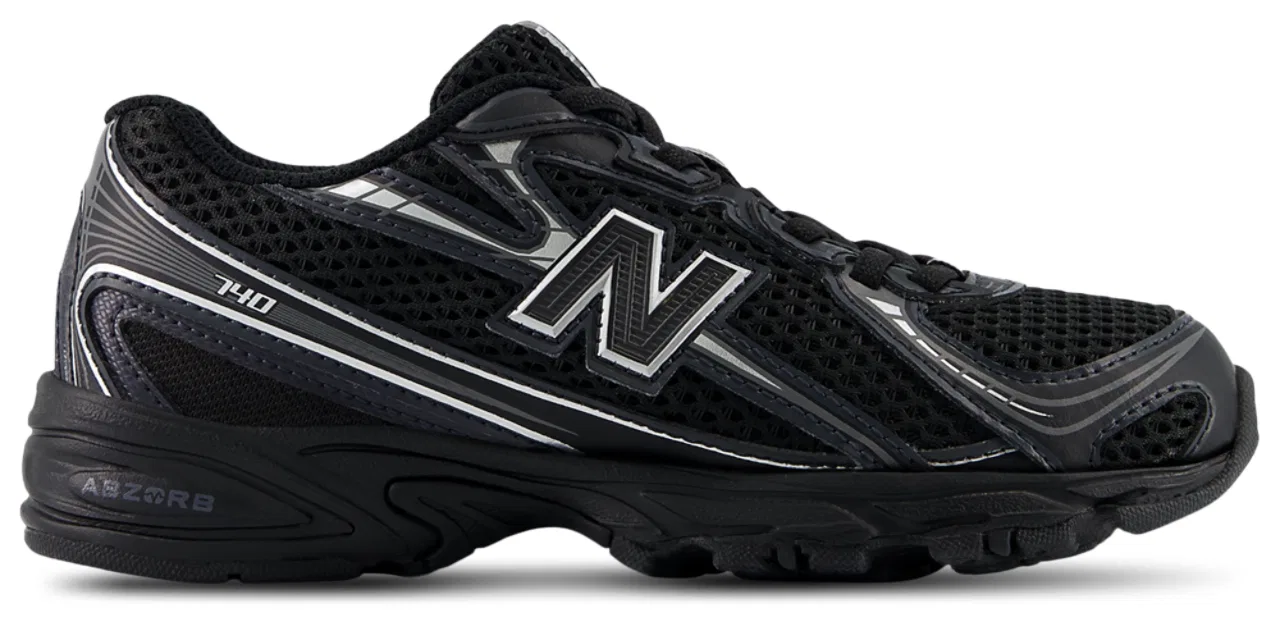 Кроссовки для мальчиков 740 New Balance, черный/серебристый
