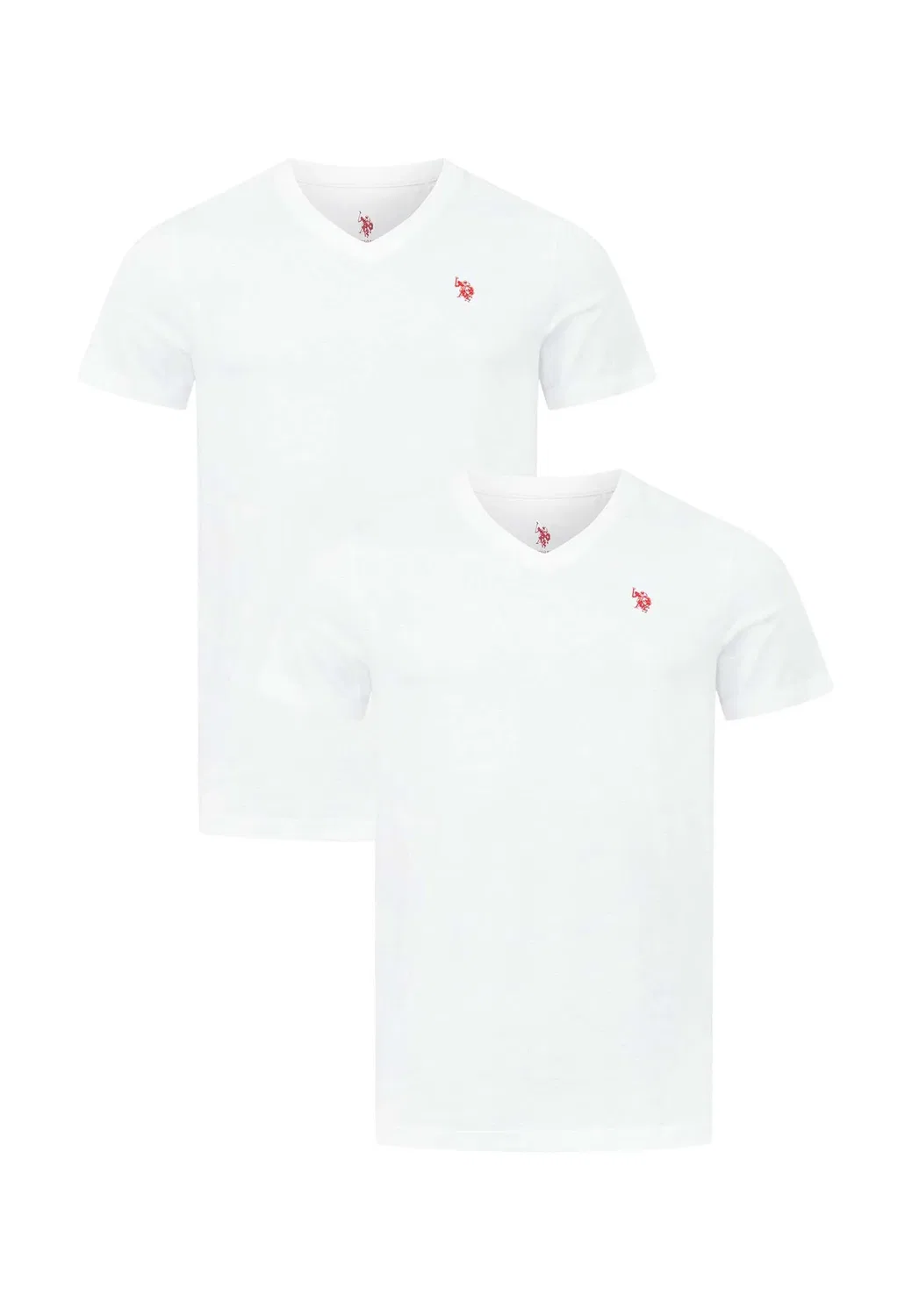 Мужская футболка с V-образным вырезом 2-pack U.S. Polo Assn., White — фото 2