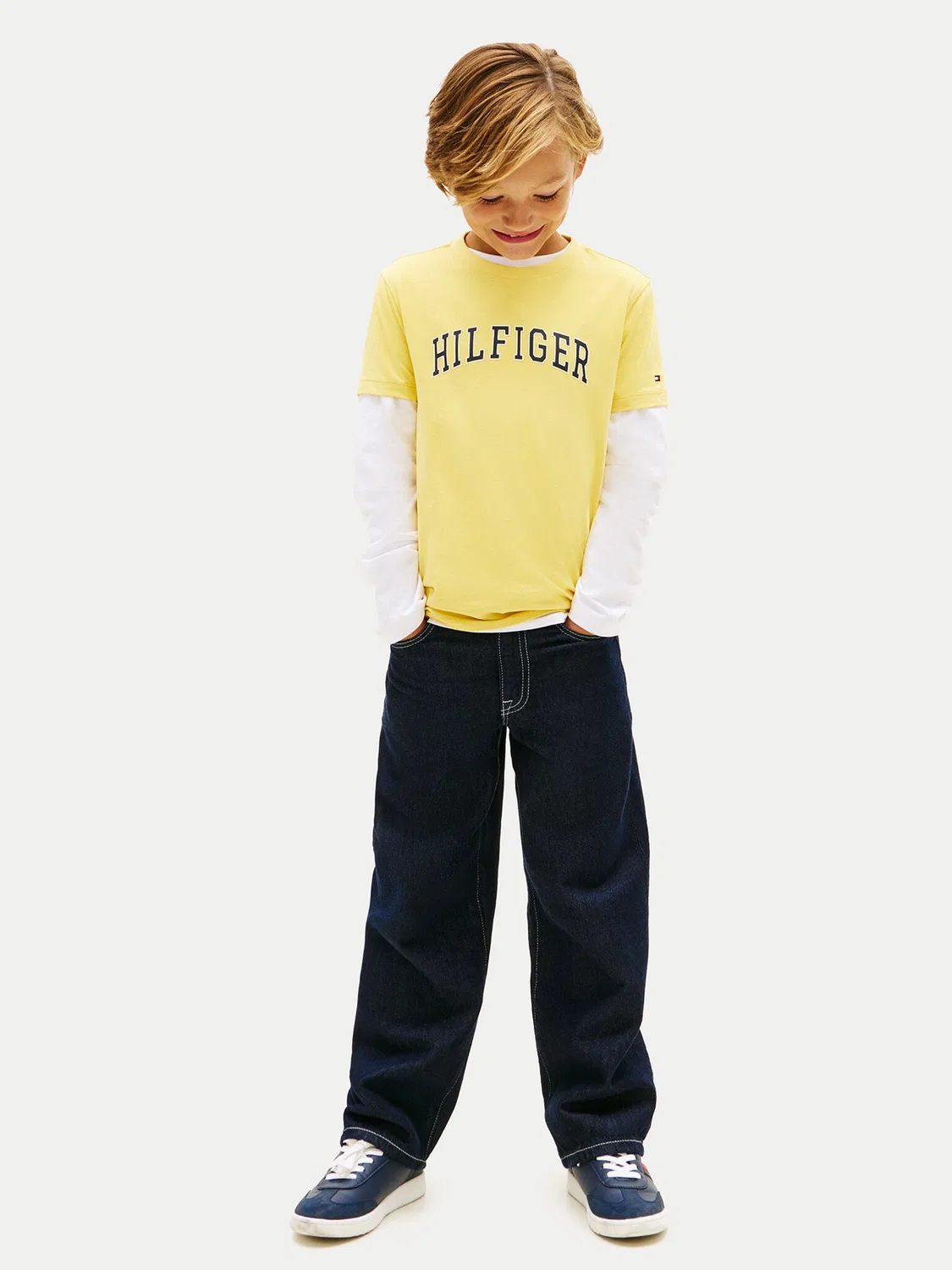 Футболка стандартного кроя для мальчика Tommy Hilfiger, желтый — фото 2