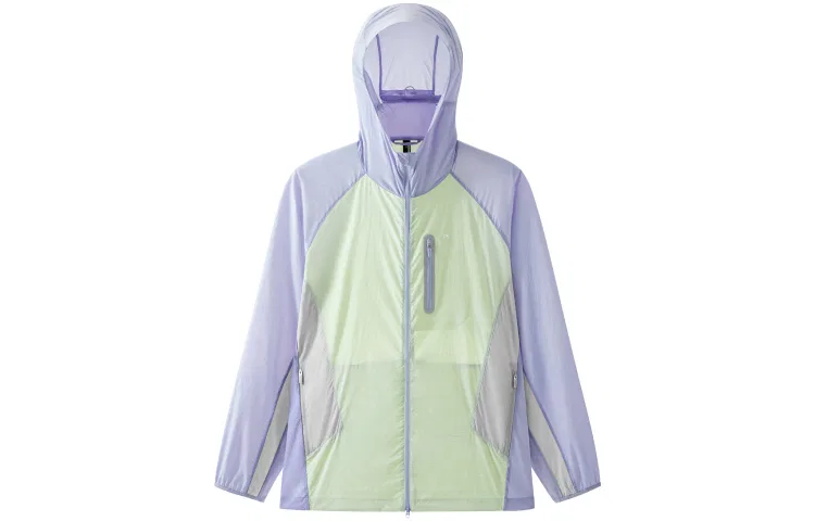 Детская защита от солнца с длинным рукавом Mountain Outdoor BANANA IN, Light Gray & Light Lime Green & Sky Blue — фото 3