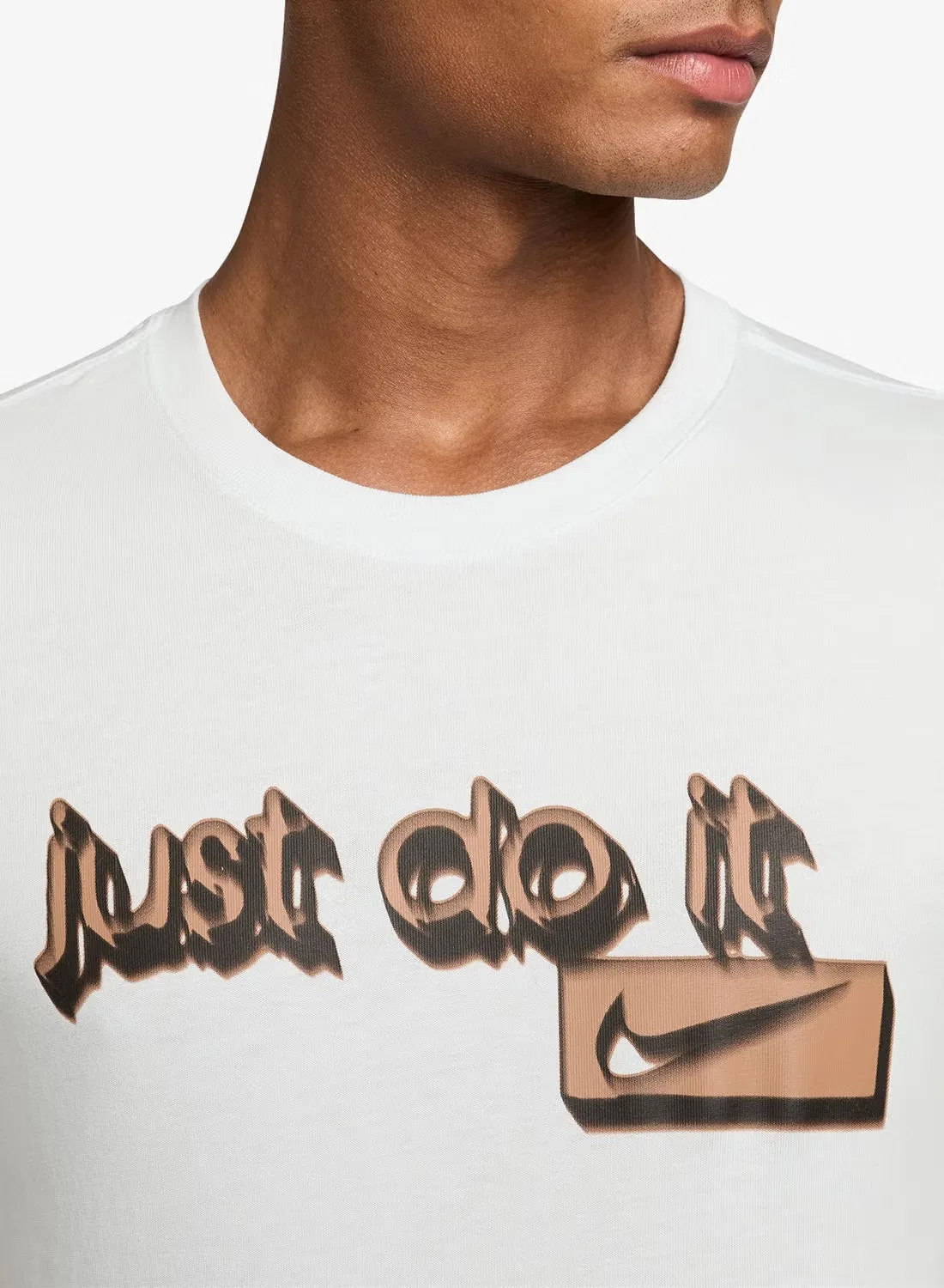 Футболка с принтом Nsw Standard Blur JDI Nike, белый — фото 3