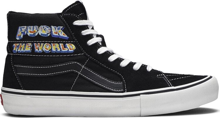

Кеды Vans Supreme x Sk8 Hi f*ck The World - Black, черный