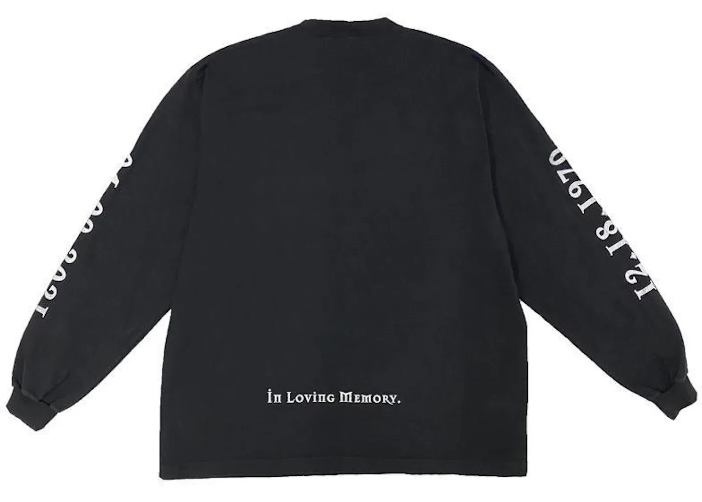 Мужская футболка с длинным рукавом с принтом Longsleeve T-Shirt Balenciaga, Faded Black — фото 2
