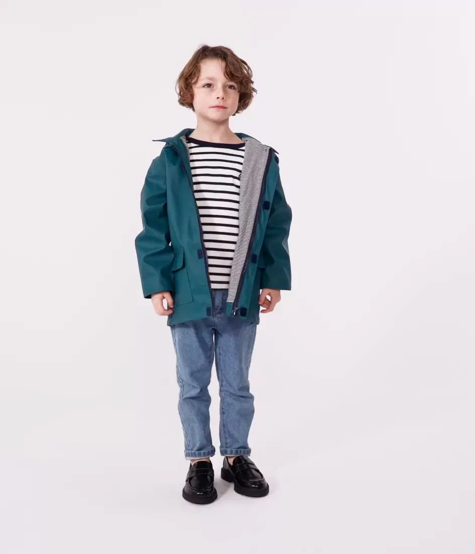 Детская куртка-парка с капюшоном PETIT BATEAU, Green — фото 2