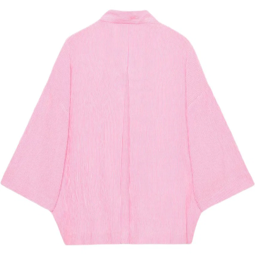 Женская рубашка с лацканами Pink ZARA, Pink — фото 3