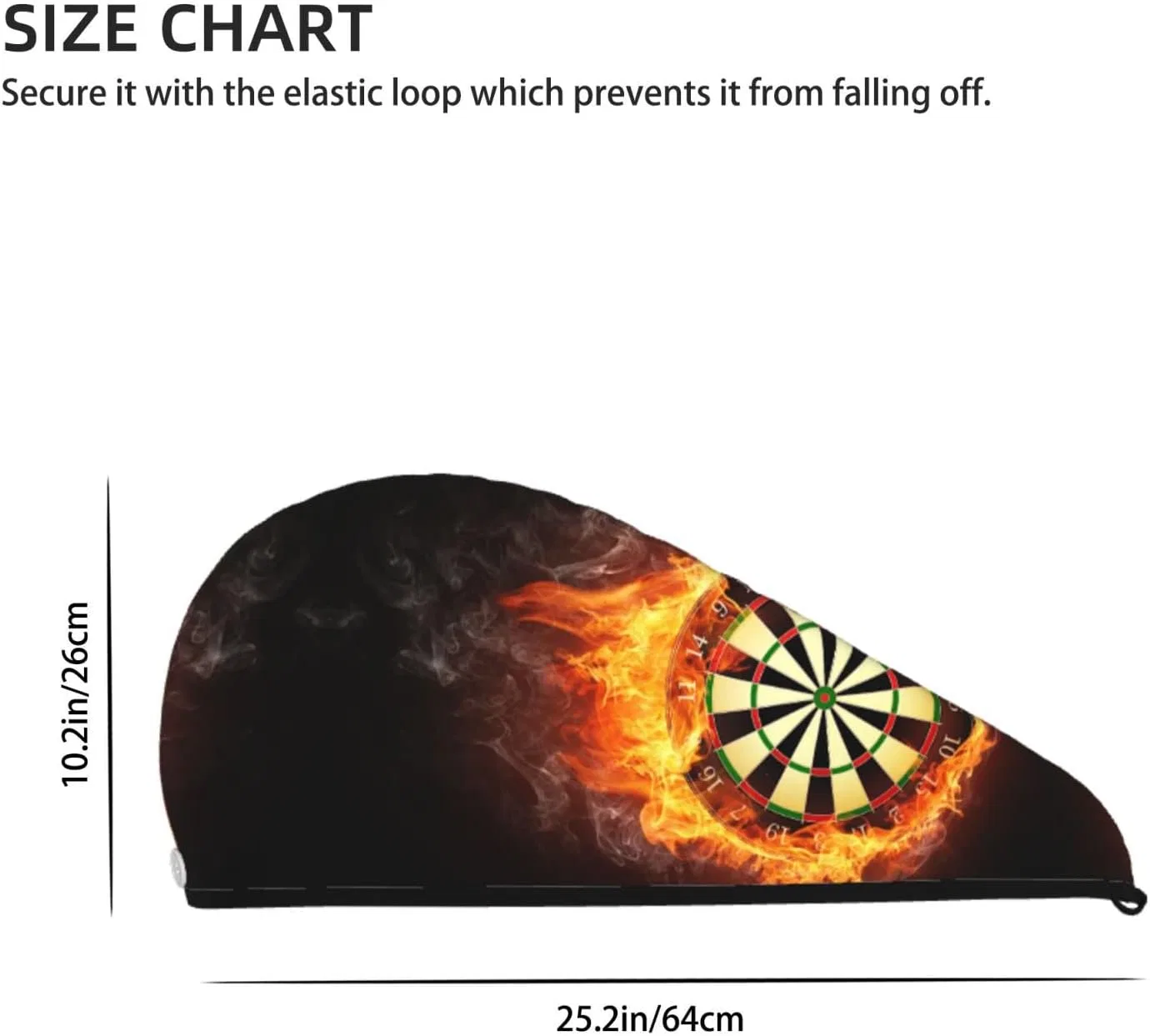 Сушилка для волос с принтом Dart Board, Debou, 10.6 x 25.6 дюймов — фото 4