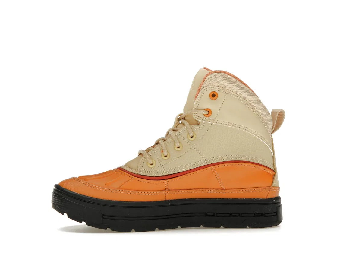 Детские ботинки высокие с шнуровкой Nike Woodside 2 High Nike, Sesame Hot Curry Red Clay Game Royal — фото 3