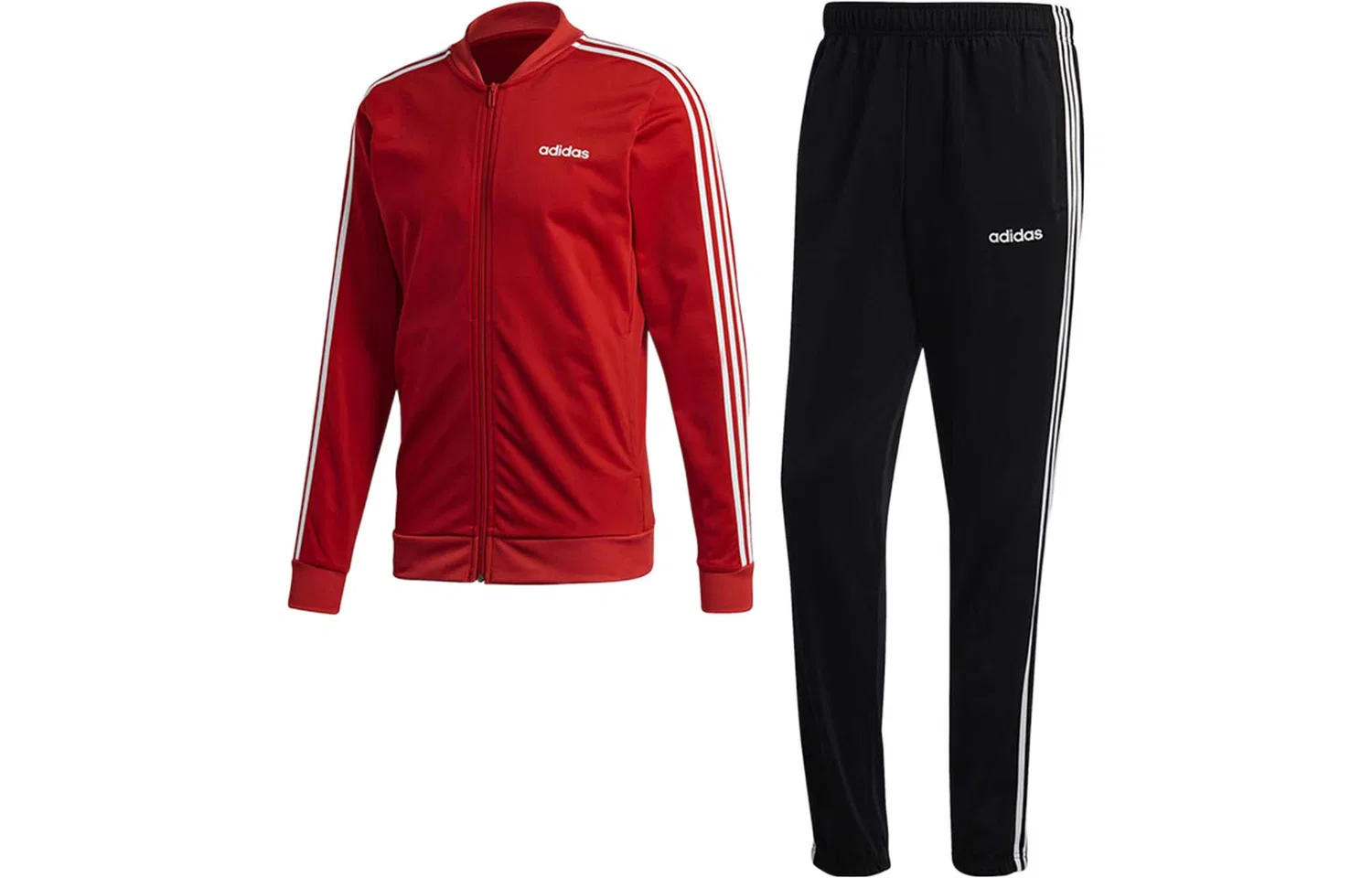 Мужской спортивный комплект с принтом Red+Black Adidas