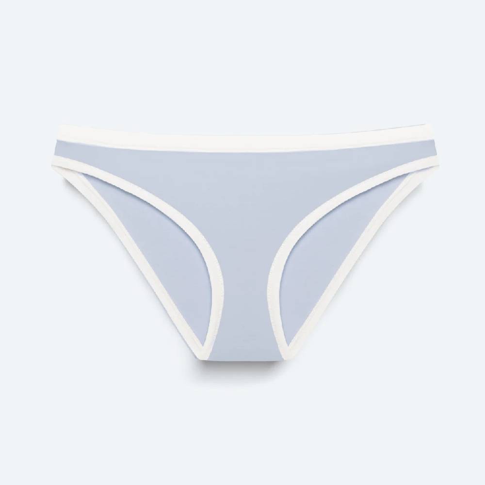 

Трусы Syrn Rear View Mid Rise, голубой/белый