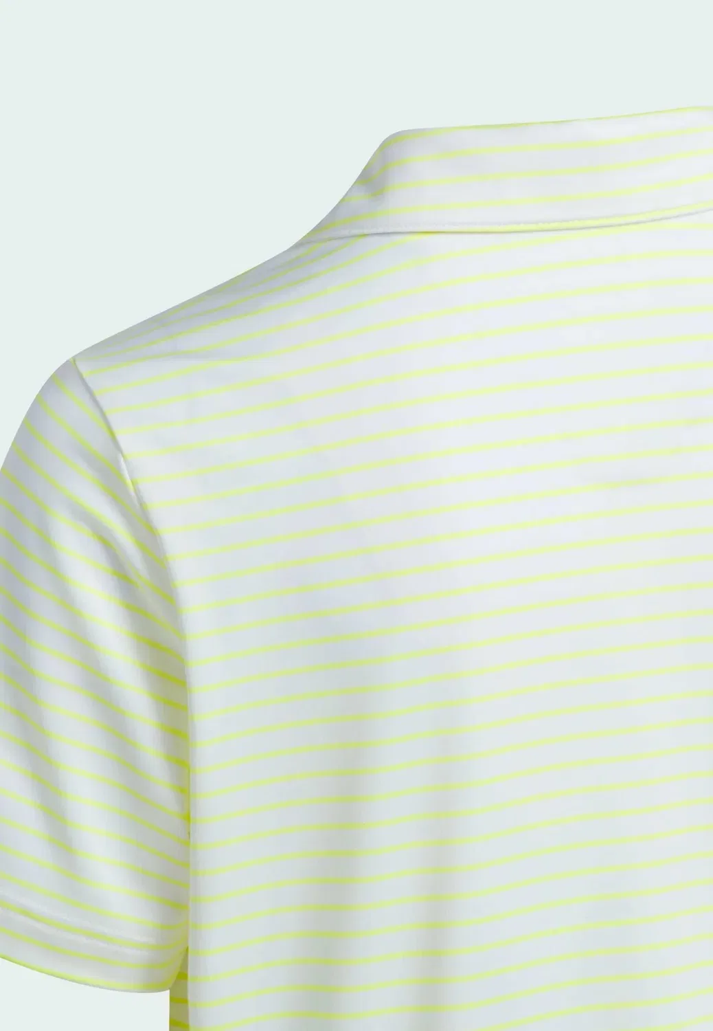 Полосатая рубашка-поло для детей - рубашка-поло Adidas Performance, Solar Lemon White — фото 3