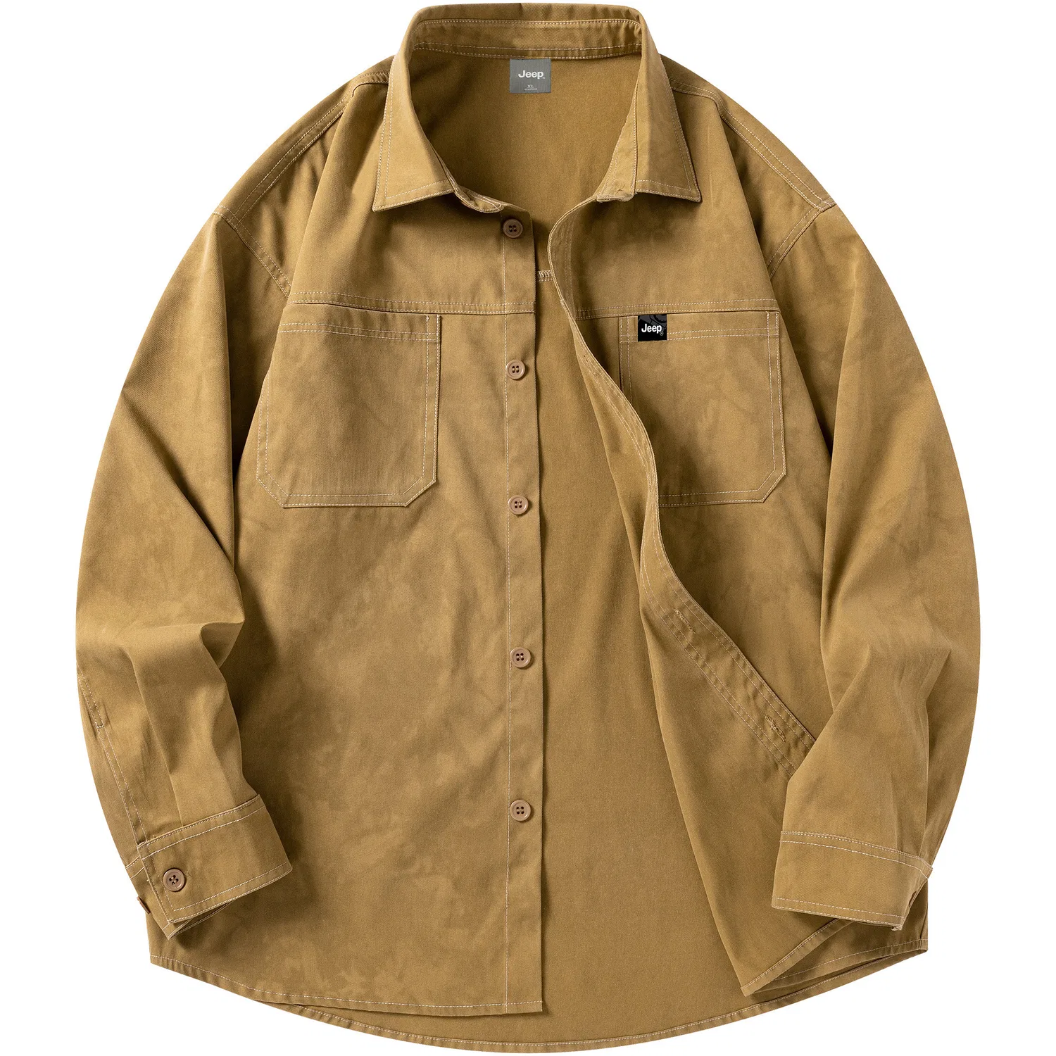 Детская рубашка с воротником Urban Casual Shirts Jeep, Khaki