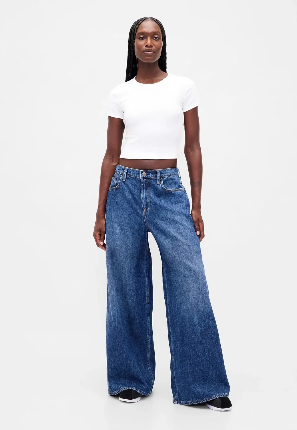 Очень свободные джинсы свободного кроя Gap, Medium Indigo 15 — фото 2