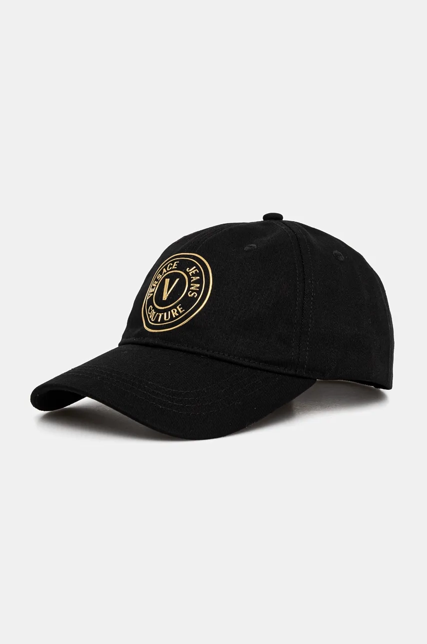

Хлопковая бейсболка Versace Jeans Couture, черный