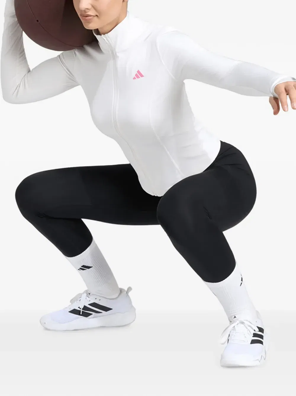 Куртка Studio 3-Stripes Adidas, белый — фото 2