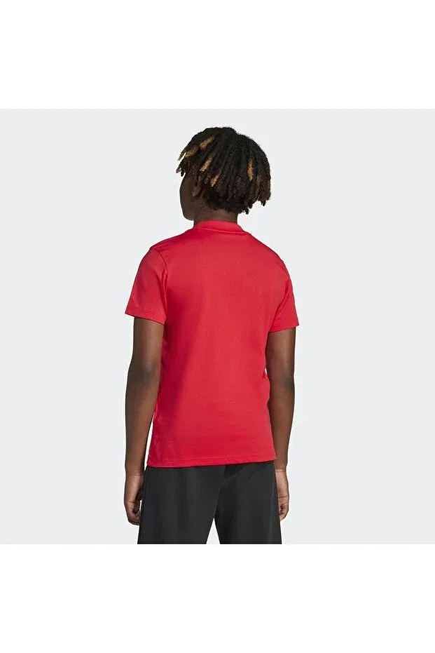 Детская футболка для девочек с коротким рукавом Adidas, Red — фото 2