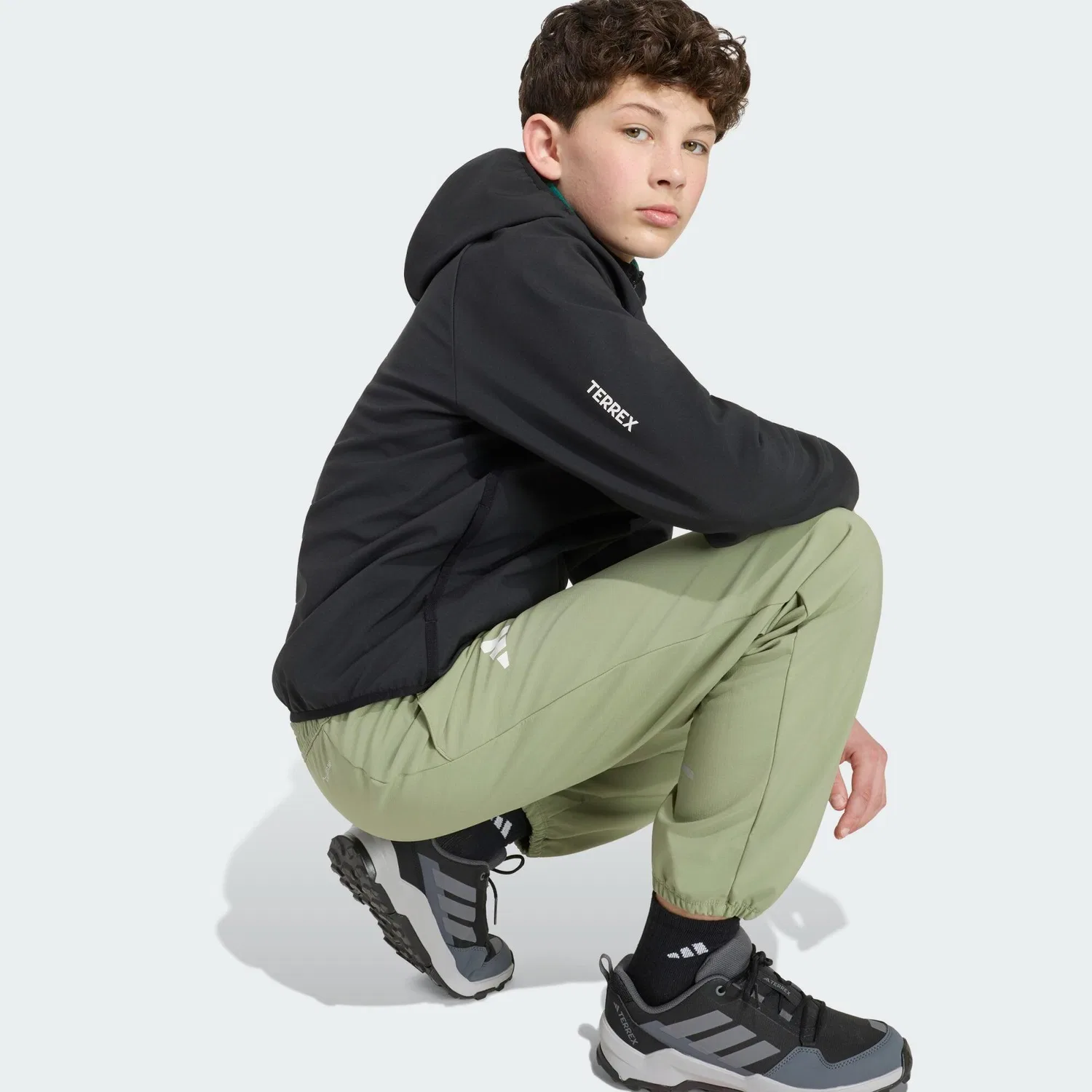 Детская мягкая куртка Terrex Multi CLIMAWARM Adidas, Schwarz — фото 4