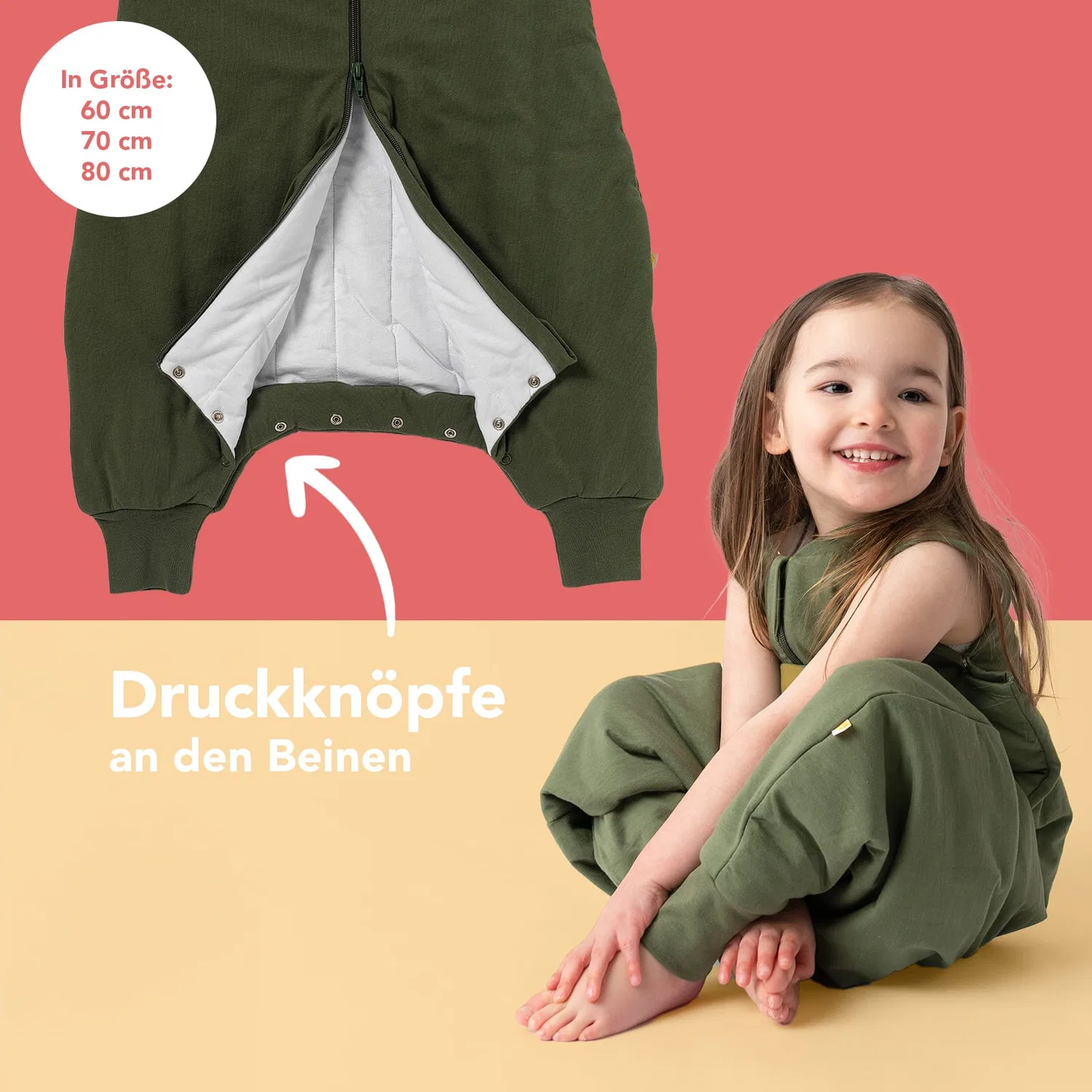 Спальный мешок с ножками 2.5 TOG Schlummersack, оливковый — фото 2