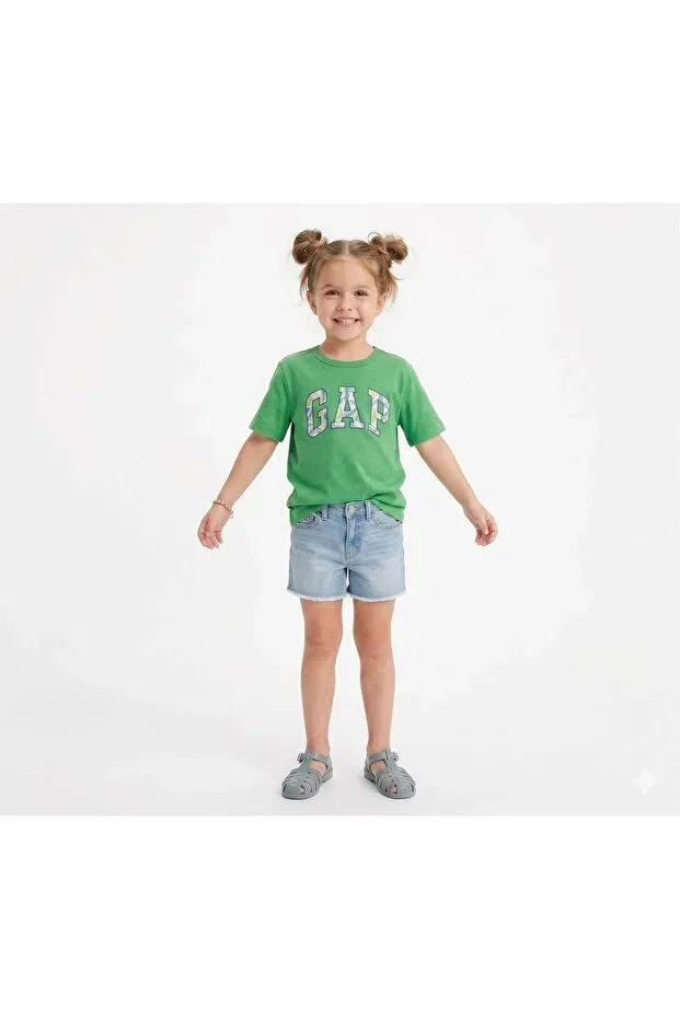 Детские шорты для девочек джинсовые Gap Kids, Blue