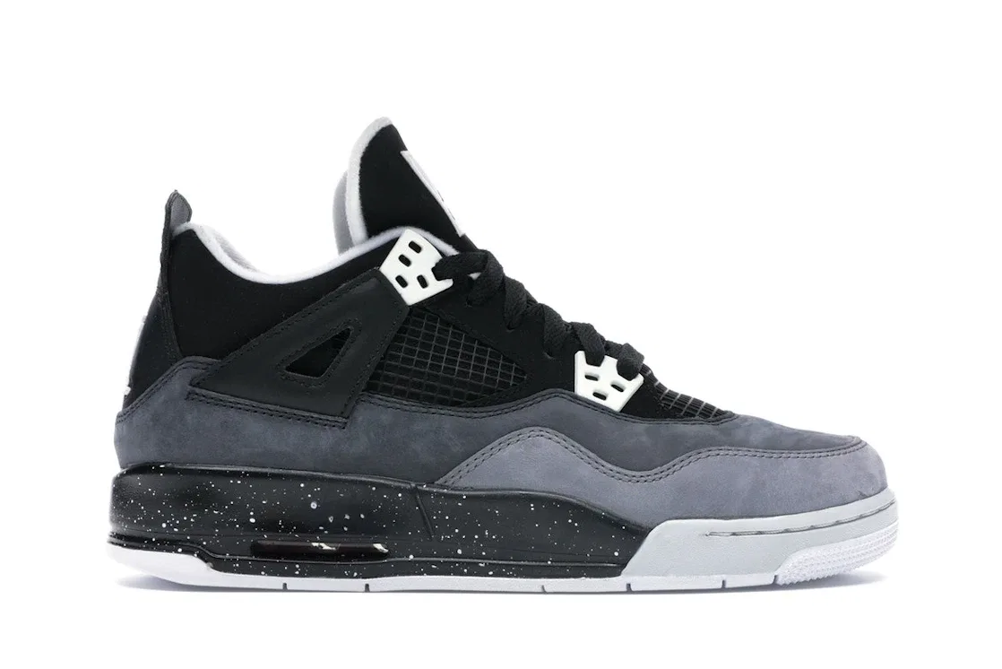 Детские кроссовки Lifestyle Jordan 4 Retro Jordan, Black/White-Cool Grey-Pure Platinum