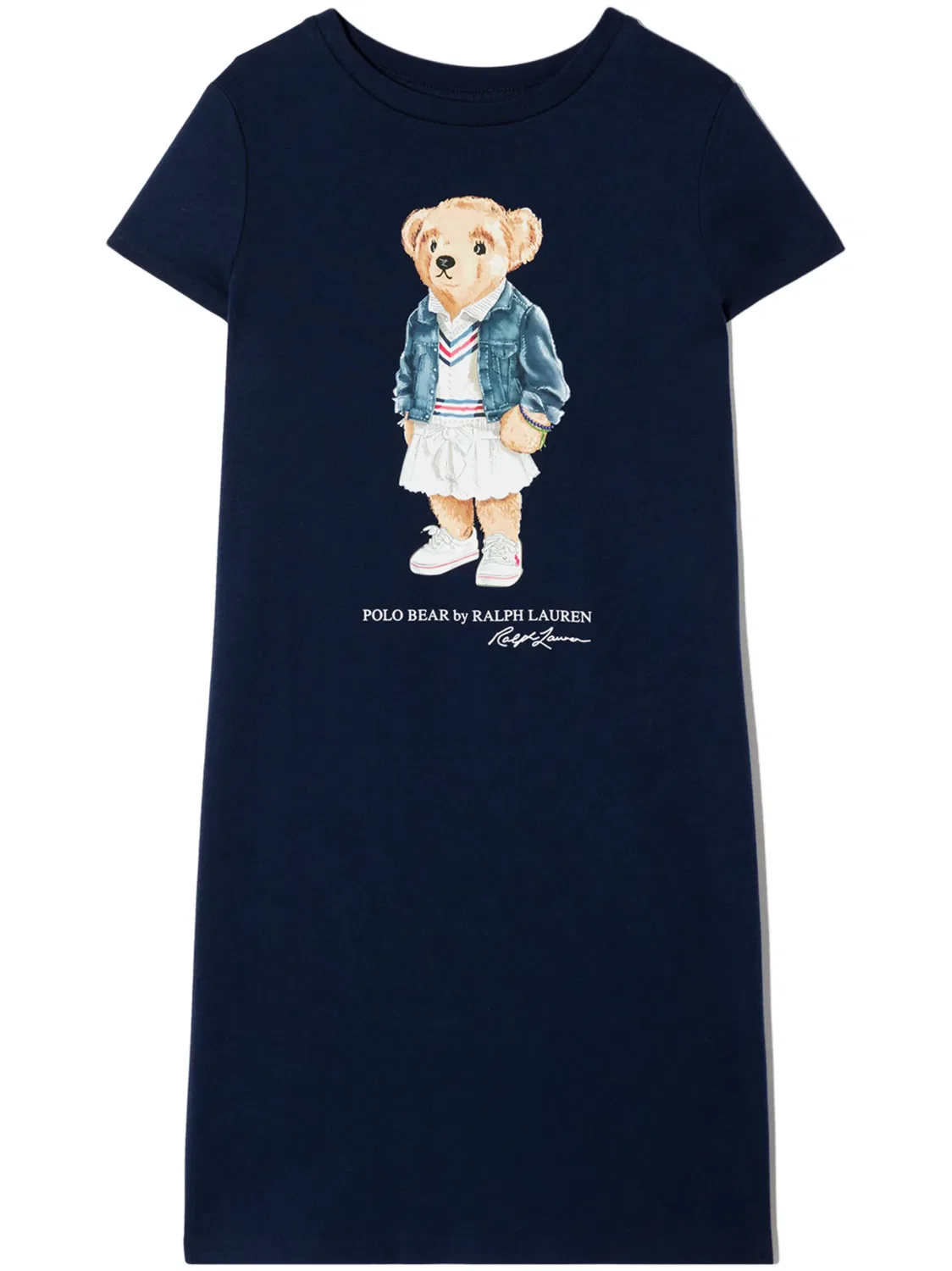 Платье‑футболка с принтом Polo Bear Polo Ralph Lauren, синий