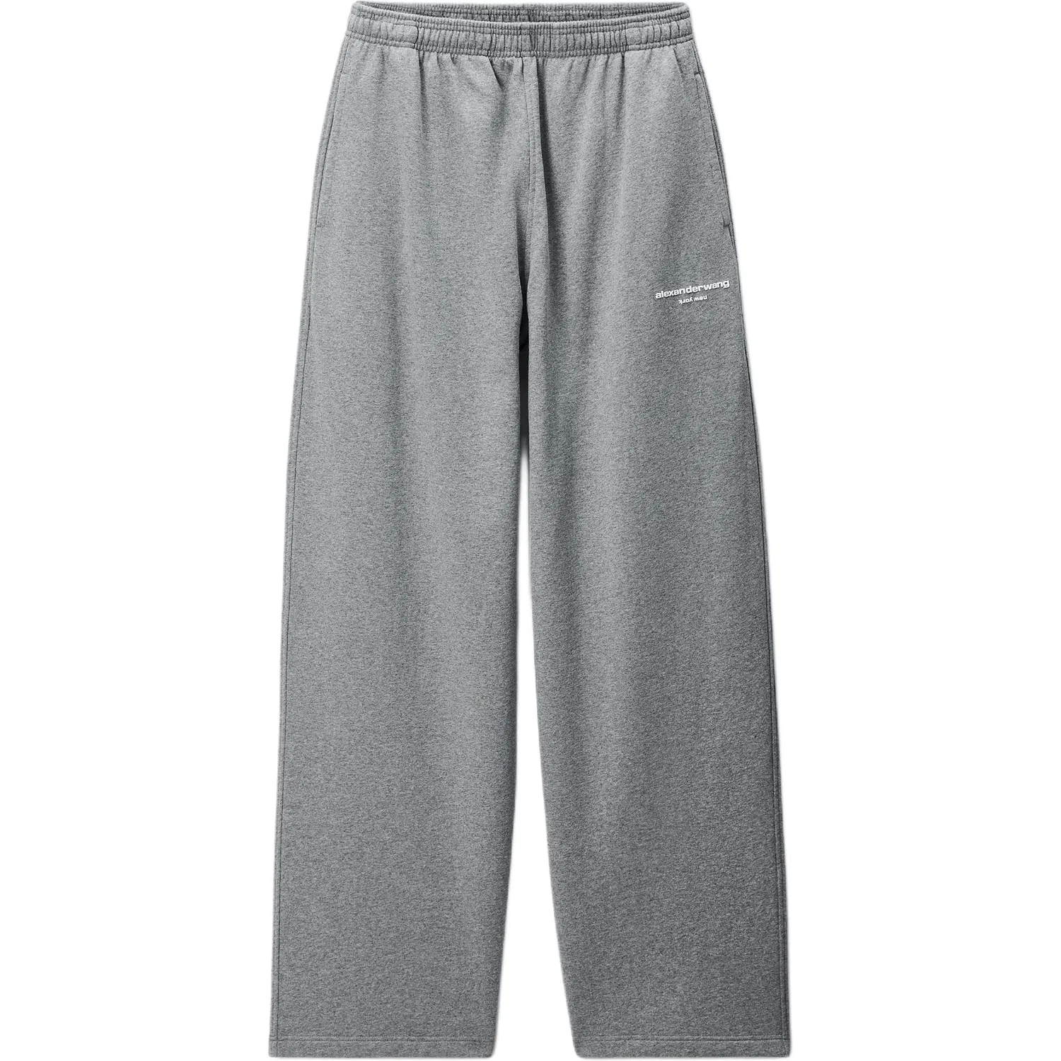 Унисекс трикотажные штаны прямого кроя Alexander Wang, Gray