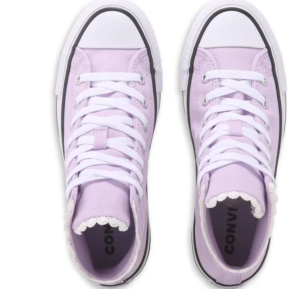 Детские высокие кеды Chuck Taylor All Star Lift Converse, Lavender/White — фото 4