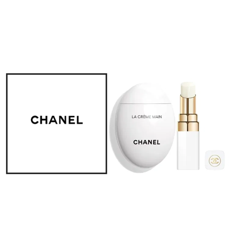 Набор для ухода за кожей Miss Cocoa Lip Balm 3g+Plumping Edition Hand Cream 50ml, CHANEL, Black — фото 4