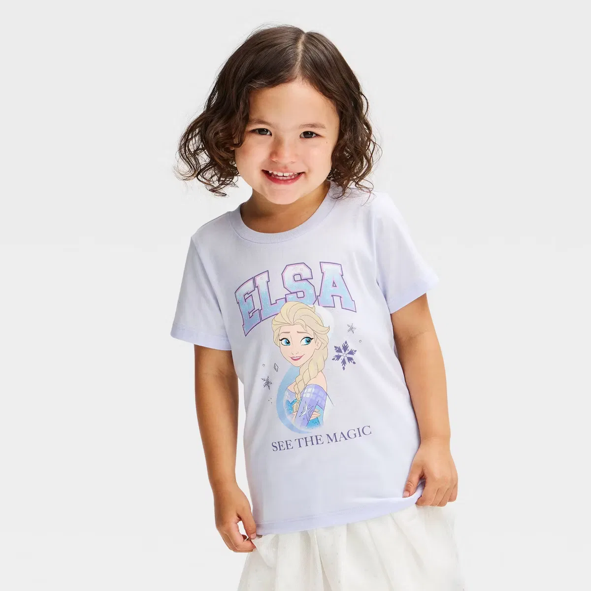 Футболка с принтом Disney Frozen Elsa Light Blue