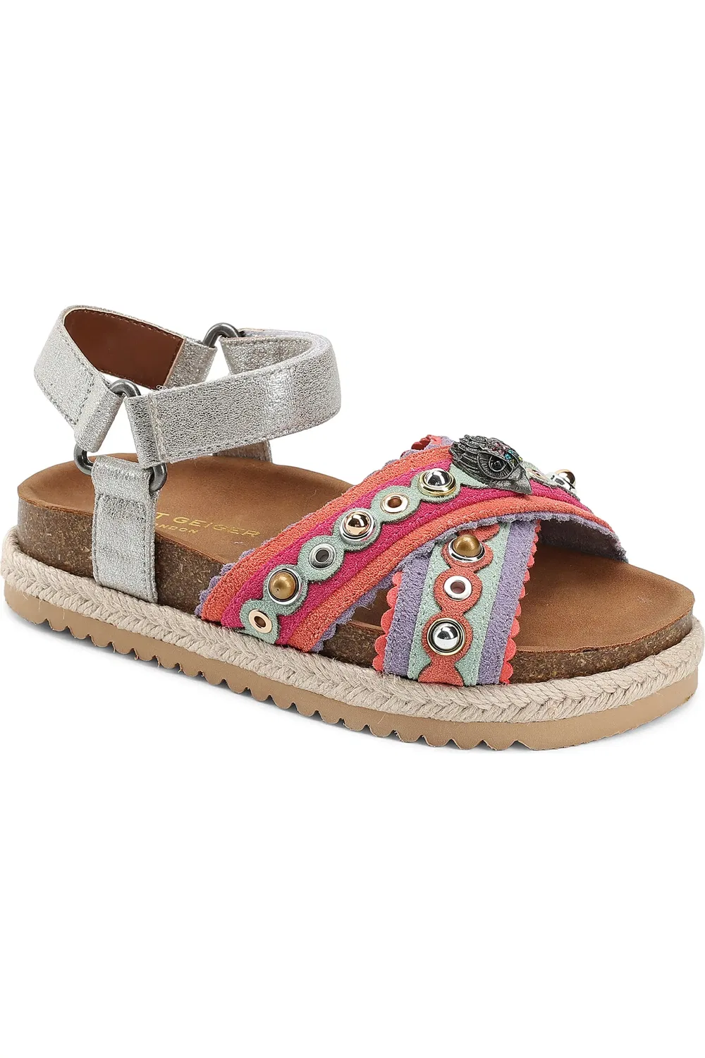 Сандалии детские с блестками Mini Kensington Kurt Geiger London, Pastel