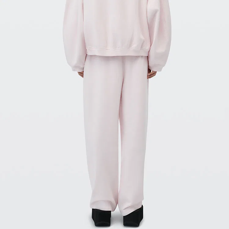 Женские трикотажные спортивные штаны прямого кроя Washed Light Pink Alexander Wang — фото 4