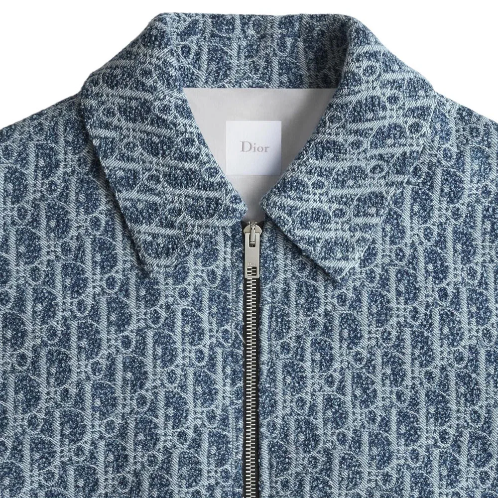 Женский жакет однобортный прямого кроя Blue Lapel DIOR, Blue — фото 4