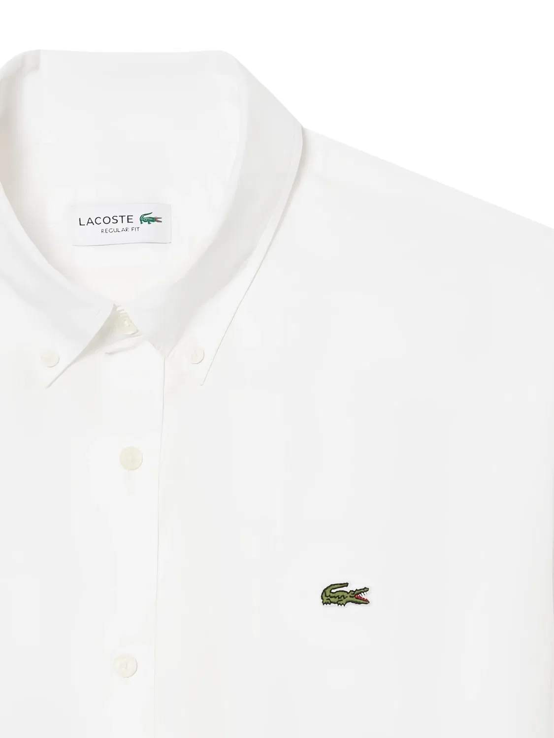 Рубашка с длинными рукавами Белая Lacoste, белый — фото 2
