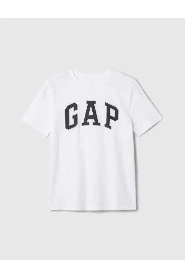 Детская футболка с принтом для мальчиков Gap, White