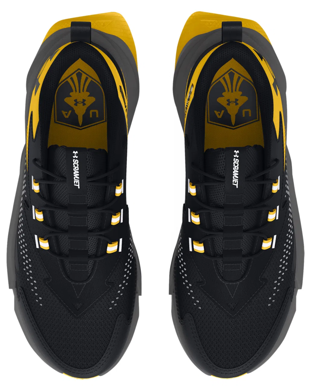 Кроссовки для мальчиков Scramjet 6 AL Under Armour, цвет Black/Taxi/Black — фото 4