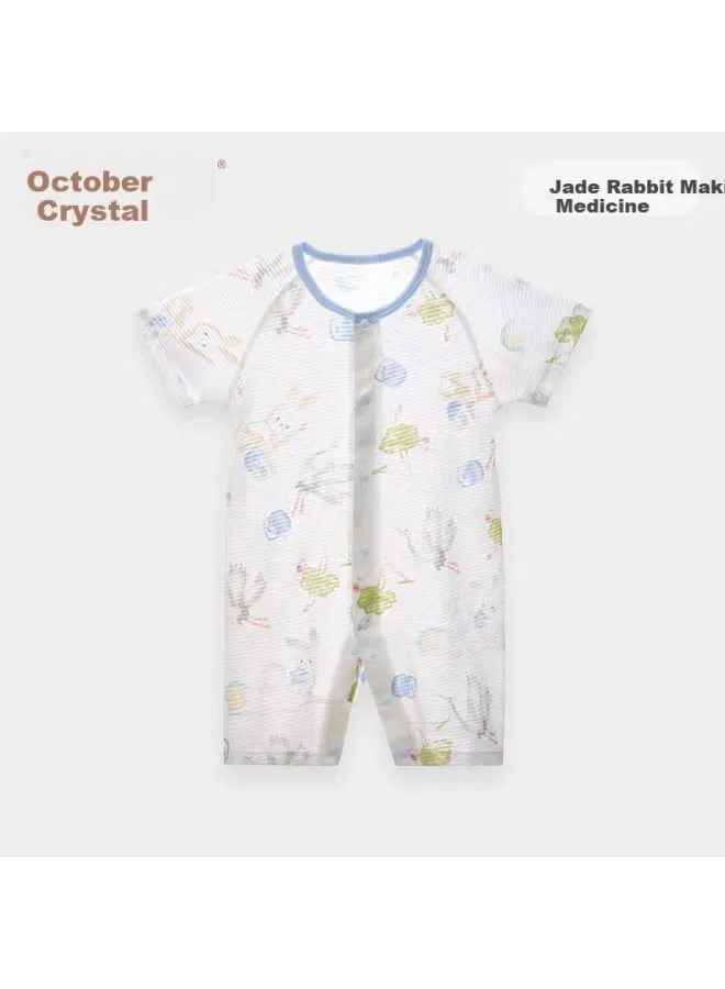 Боди-комбинезон с коротким рукавом хлопковый October Crystal