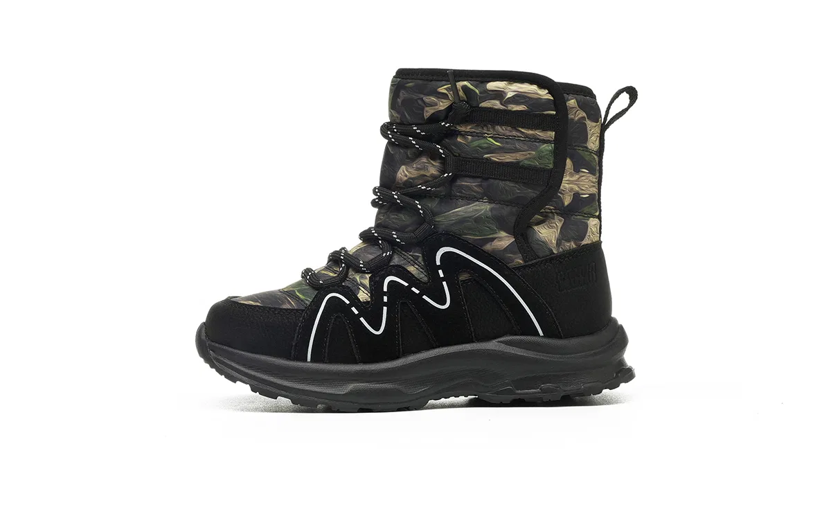 Детские зимние ботинки на флисе HLA, Army Green